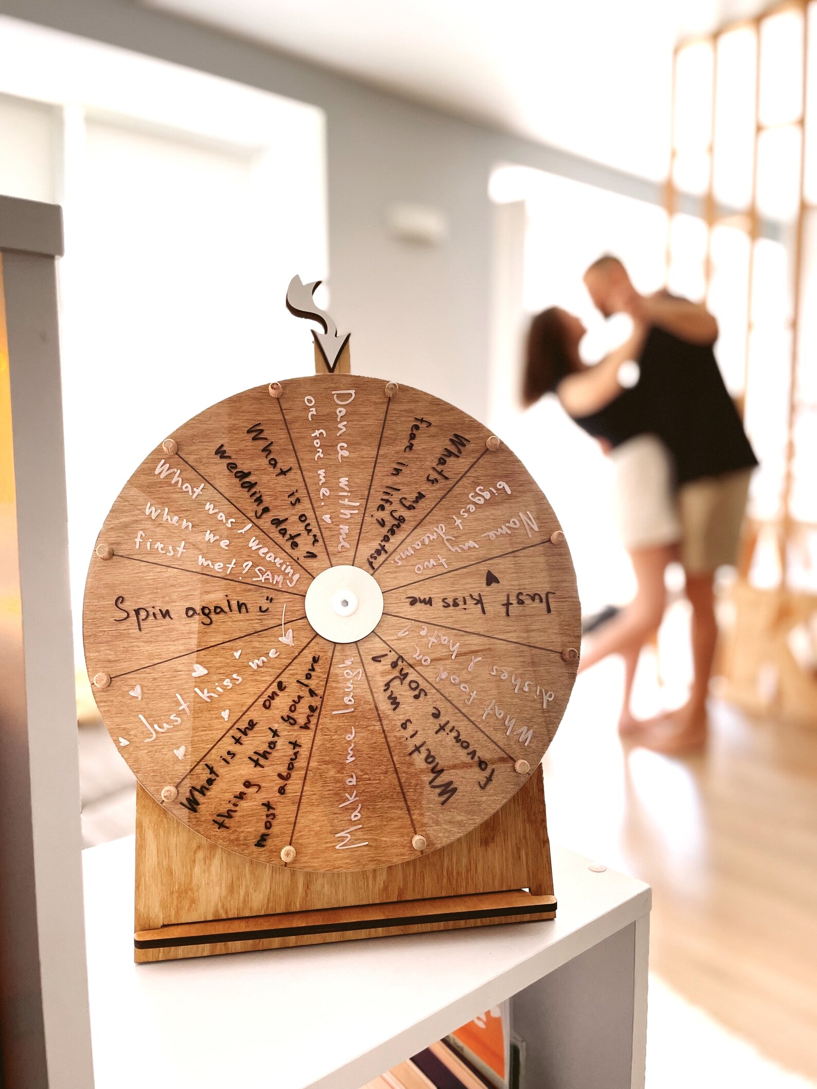 Couple & Family Game Dry Erase Spin the Wheel Game Outdoor Etsy
