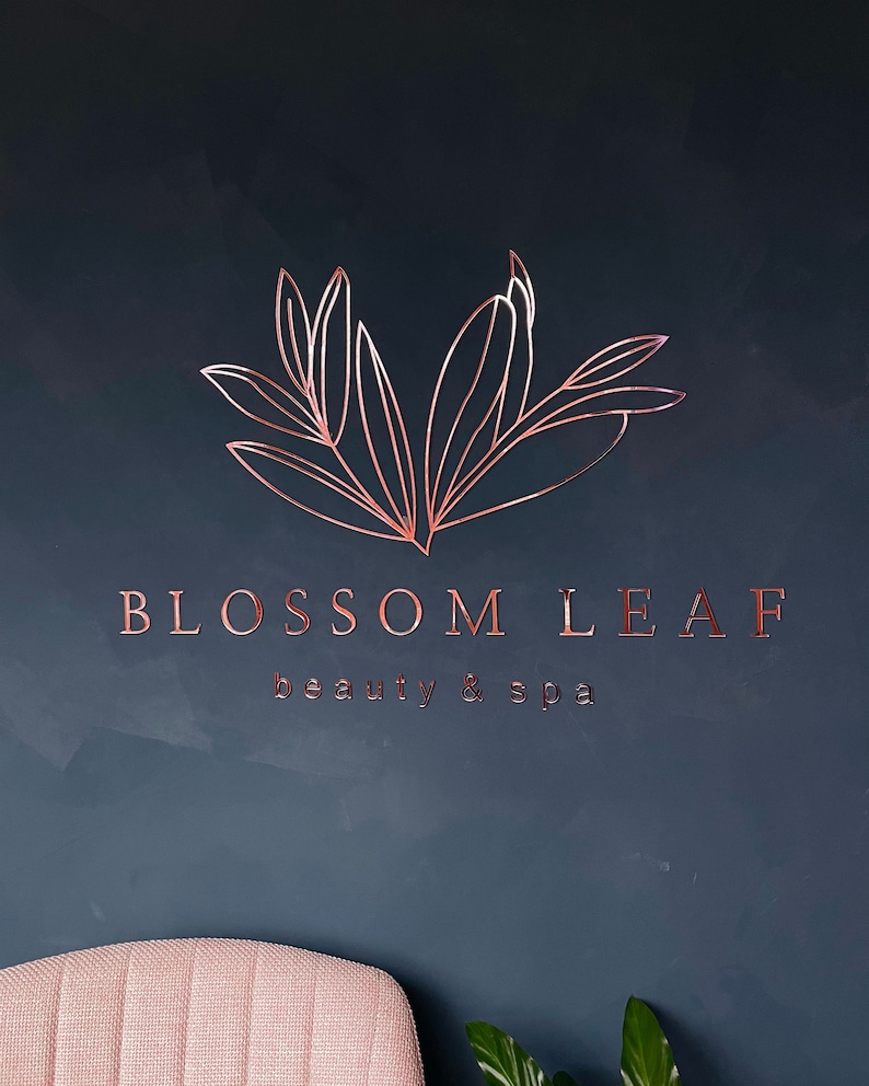 Custom Wall Logo Acrylic Wall Art Business Sign for Wall Etsy