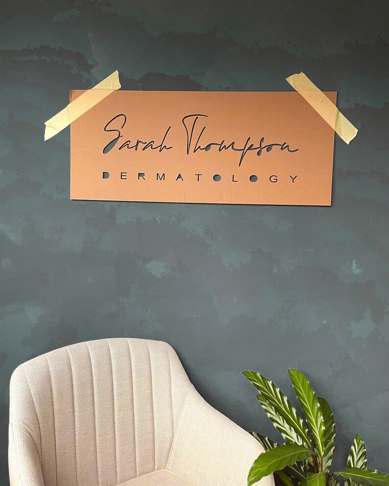 Custom Wall Logo Acrylic Wall Art Business Sign for Wall Etsy