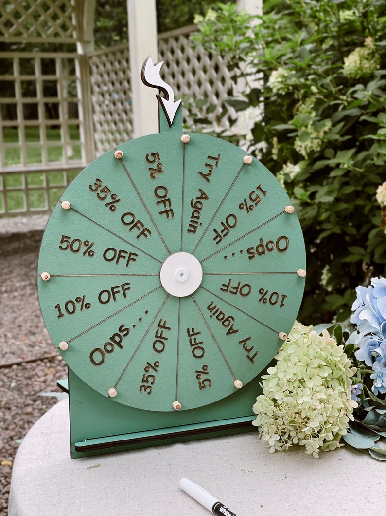 Spin to Win Wheel Game for Customers, Custom Party & Business Game, Fun Wedding Activity, Family Game Night, Housewarming Family Game image 5