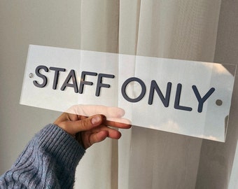 Custom Quote Door Sign for Business Modern Office Signage Custom Text Door Signs. Personalized Room Name Sign.