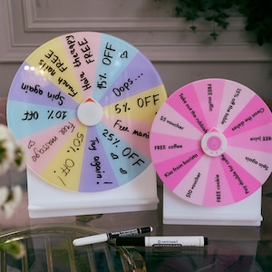 Custom Spin the Wheel Game, Business Prize Wheel for Guests Customers, Fortune Wheel, Spinning Wheel, Wedding Table Game, Grad party game