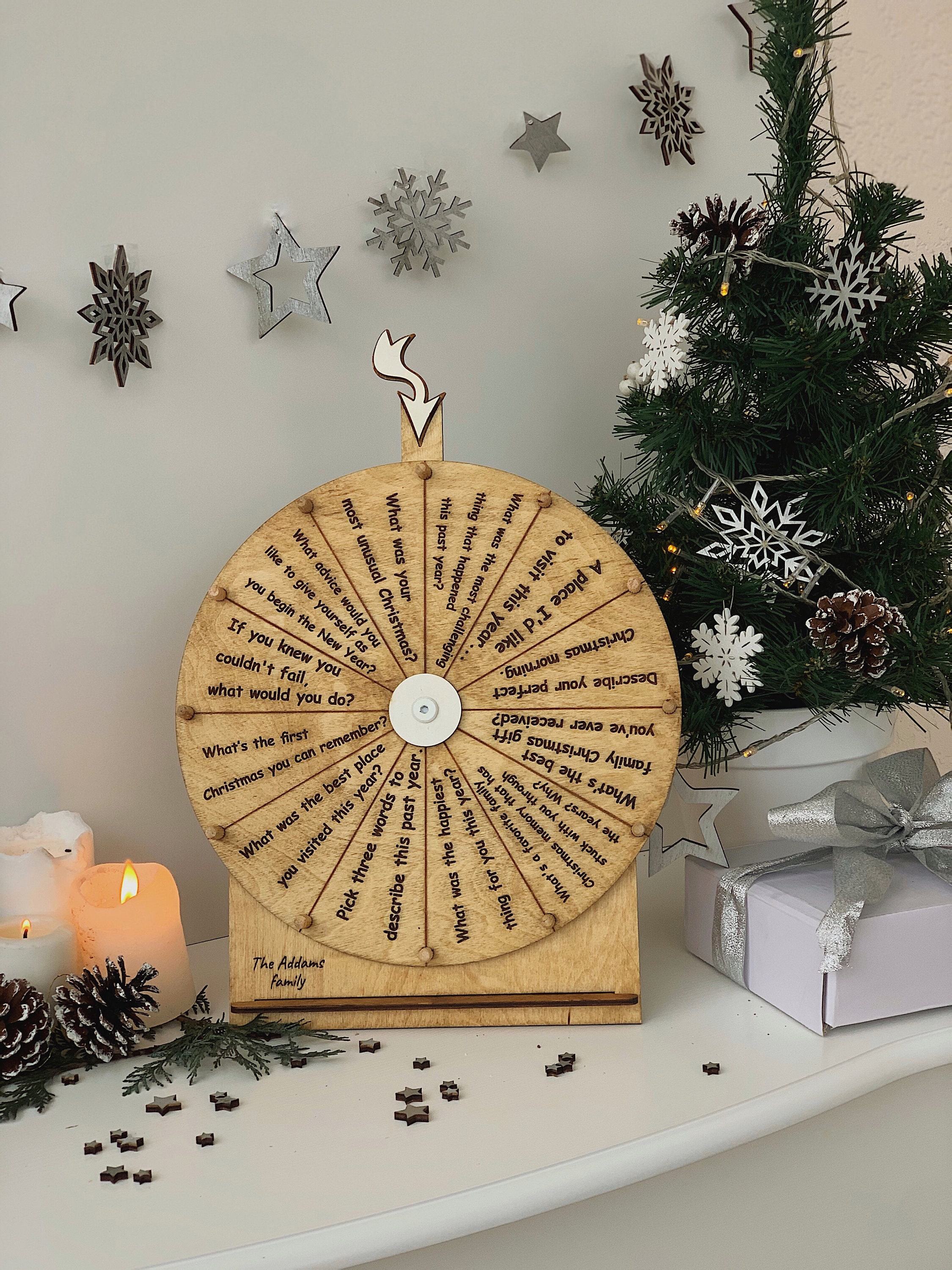 Custom Party Game Spinning Wheel Game with Questions/To do Etsy