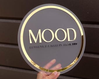 Frosted Acrylic Logo, Custom Business Sign, Outdoor Logo Sign, Beauty Clinic Signage, 3D Acrylic Sign, Office Logo for Wall