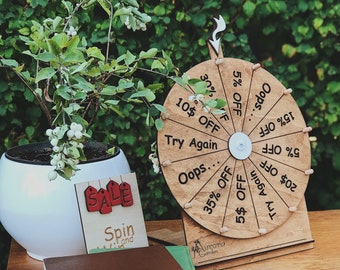 Prize Spin to Win Wheel Game for your Customers and Clients, Custom Party & Business Game, Personalized Wedding Activity