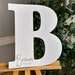Custom Wooden Letter Guest Book, Wedding Initial Sign, Rustic Wedding ...
