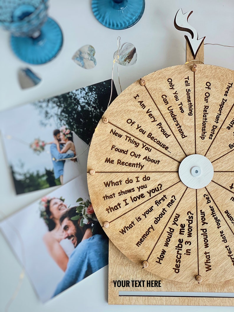 Wedding Game for Guests Spinning Wheel with Questions and Etsy