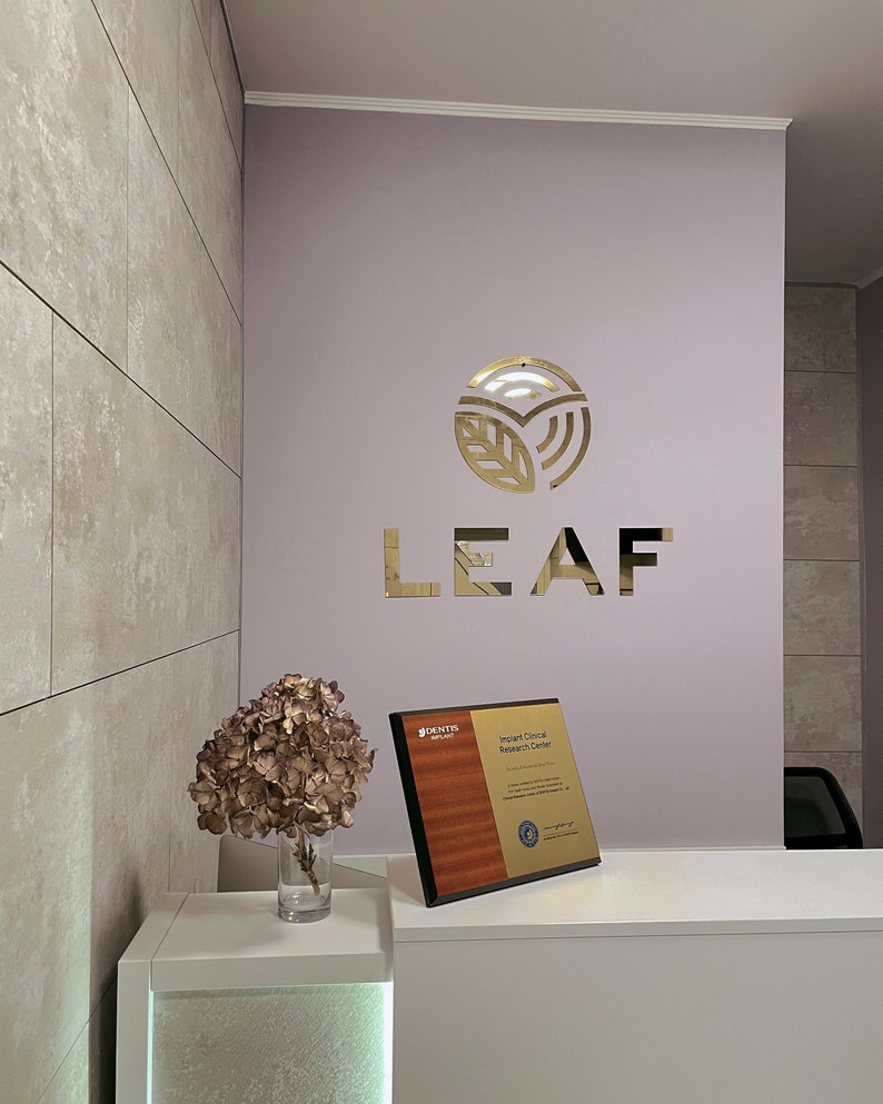 Custom Wall Logo Acrylic Wall Art Business Sign for Wall Etsy