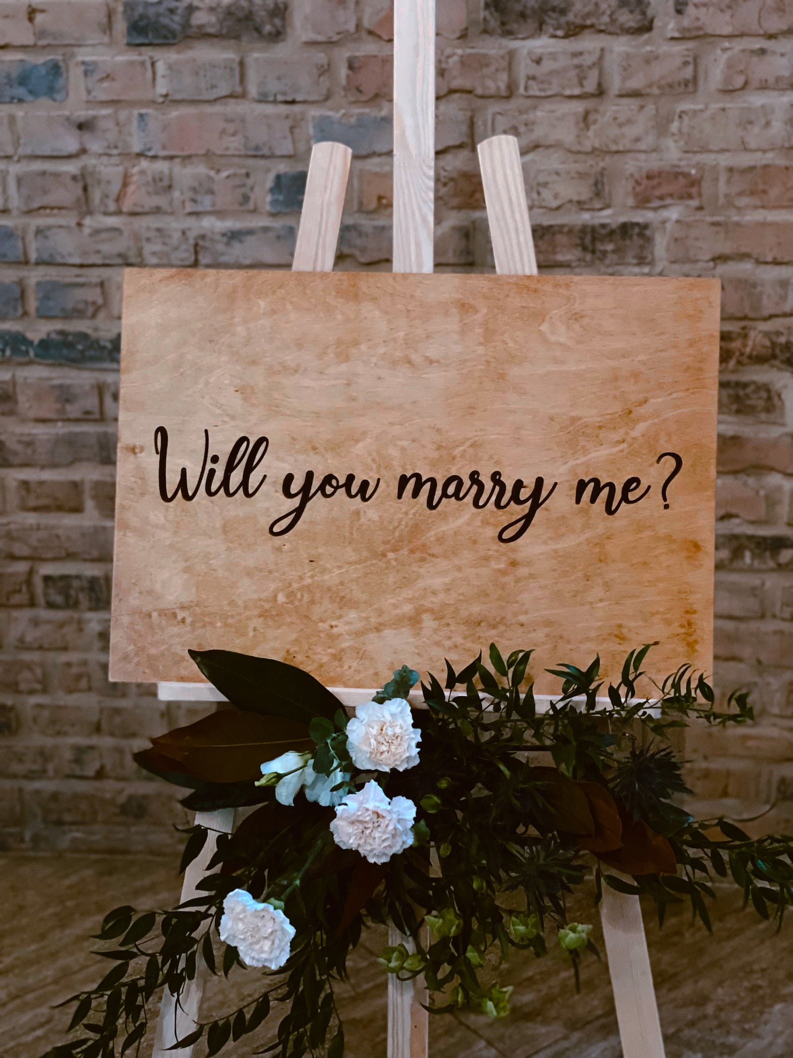 Will You Marry Me Sign Wooden Sign for Proposal Marriage Etsy