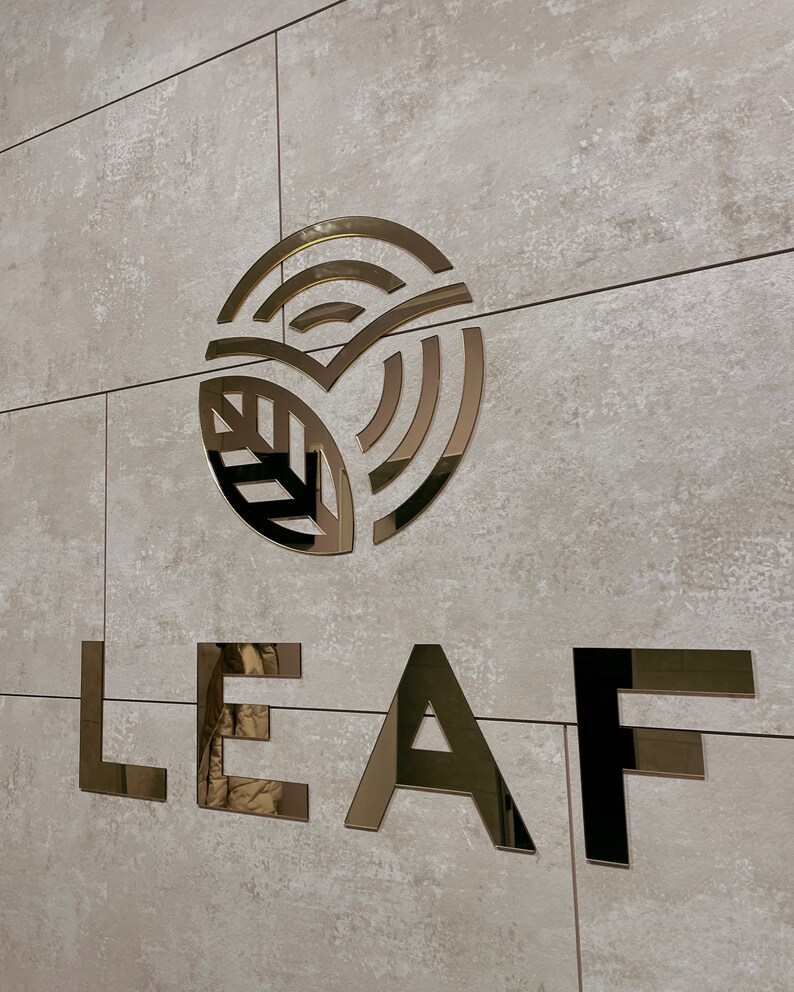 Custom Wall Logo Acrylic Wall Art Business Sign for Wall Etsy