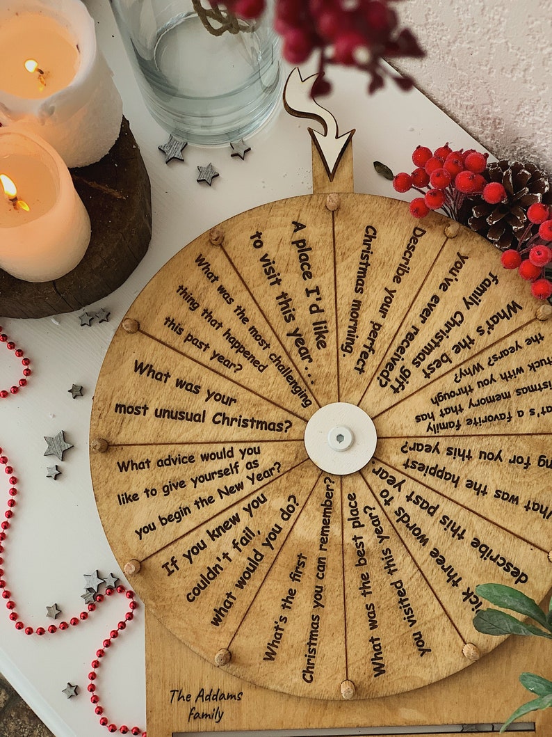 Wedding Game for Guests Spinning Wheel with Questions and Etsy