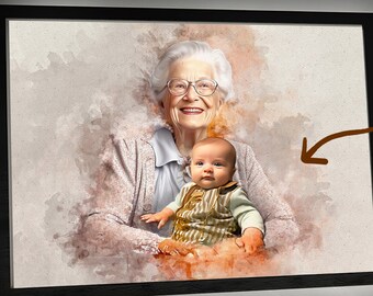 Weihnachtsgeschenk für die Familie, Verstorbenen zum Foto hinzufügen, Benutzerdefinierte Fotogeschenk, Person zum Foto hinzufügen, Fotos kombinieren, Geschenk für Eltern