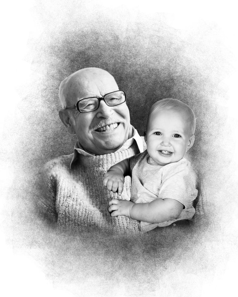 Lägg till en avliden älskad till foto, Anpassad familjegåva - Lägg till person till foto, Kombinera foton, Present till pappa mamma, Mors dag-present bild 3