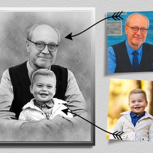 Foto bearbeiten Zusammenführen, Verstorbenen zum Foto hinzufügen, Mehrere Fotos zusammenfügen, Familienporträt, Personen zum Foto hinzufügen, Geschenk, kombinierte Fotos, Weihnachtsgeschenk