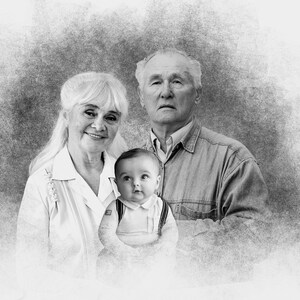 Lägg till en avliden älskad till foto, Anpassad familjegåva - Lägg till person till foto, Kombinera foton, Present till pappa mamma, Mors dag-present bild 5