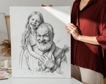 Realistic merge of different photos, Add deceased loved one to photo, Add someone to photo, Family portrait from photos, Memorial portrait
