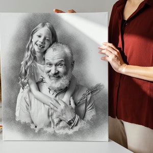 Agregar un ser querido fallecido a la foto / Regalo conmemorativo para el padre / Persona fallecida a la imagen / Agregar persona a la foto / Combinar fusionar fotos