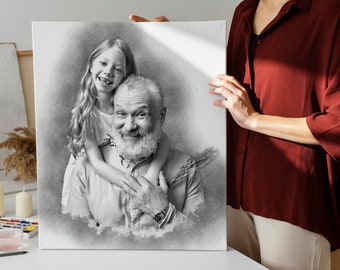 Vintage 9.5” X 7.5” Black & White Family Portrait - Etsy