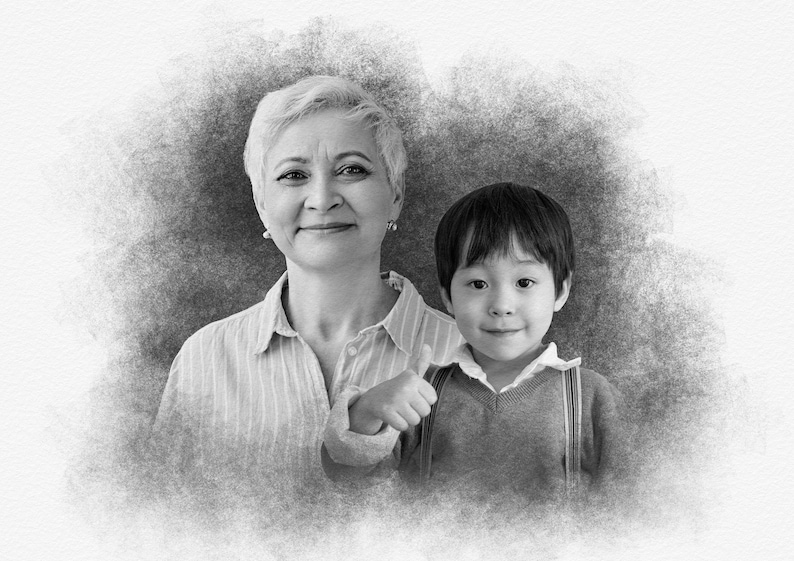 Lägg till en avliden älskad till foto, Anpassad familjegåva - Lägg till person till foto, Kombinera foton, Present till pappa mamma, Mors dag-present bild 7