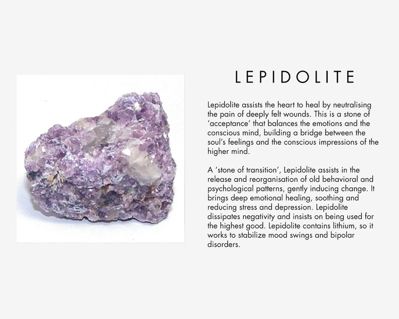healing crystal healing gemstone Lepidolite necklace anxiety necklace lavender lepidolite Angel wing necklace chakra reiki necklace