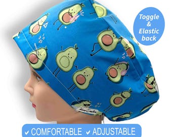 Satin-Lined Scrub Cap | Euro Style, Adjustable Cotton Surgery Hat
