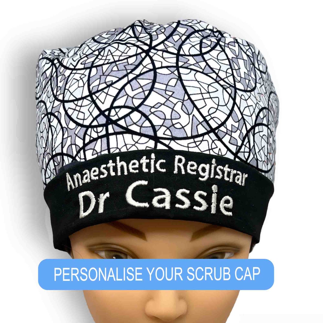 Custom Scrub Caps Personalised Scrub Hats Embroidered Scrub Etsy