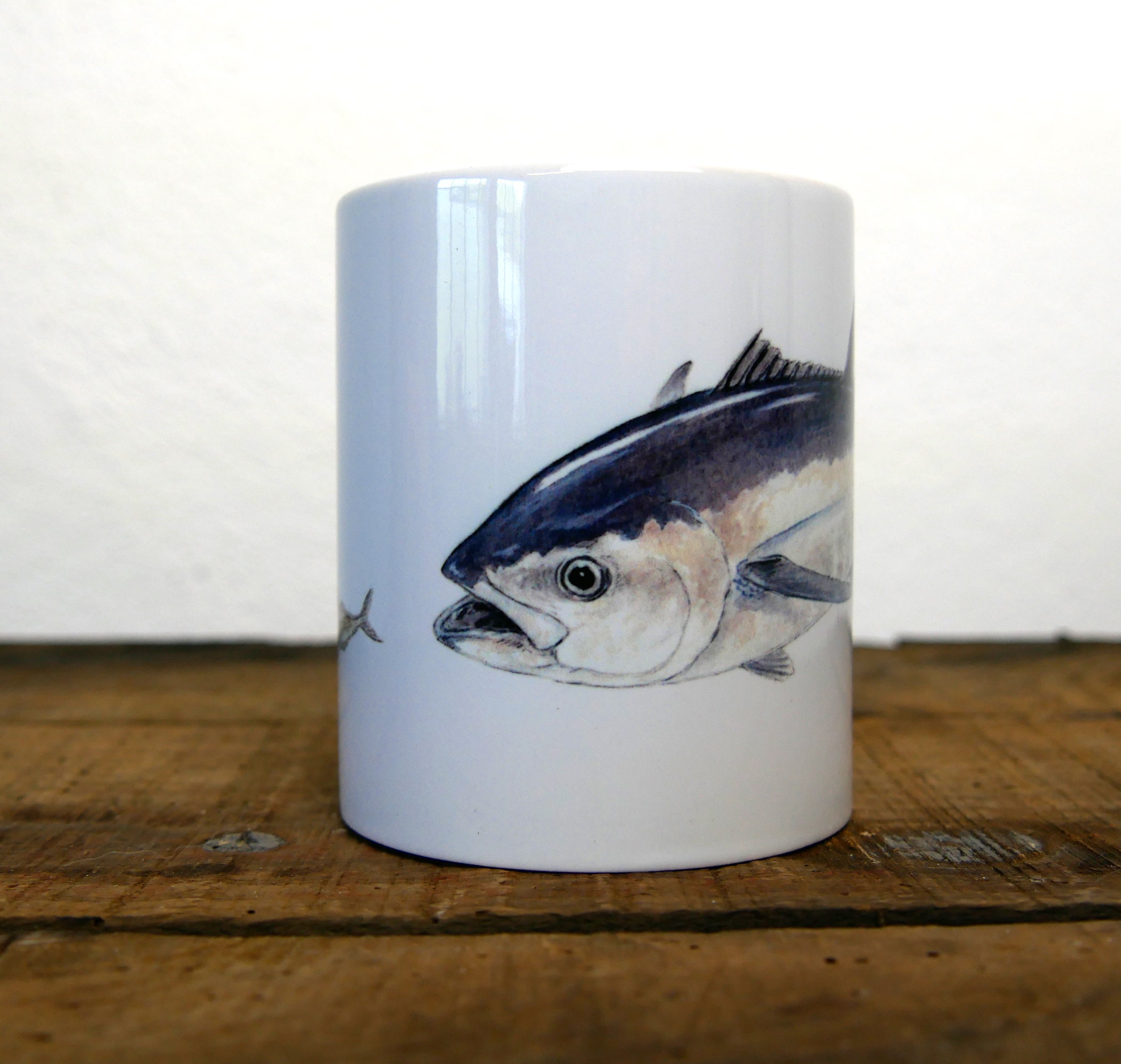 Mug Thon Rouge, Singé Par L'artiste Walter Arlaud, Tasse Mug Céramique, Cadeau, Fishing Art, Maison 