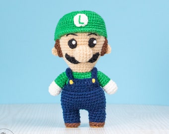 Luigi Crochet Pattern | Amigurumi PDF download | geek crochet toy
