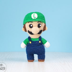 Luigi Crochet Pattern Amigurumi PDF download geek crochet toy image 1