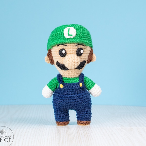 Luigi Crochet Pattern | Amigurumi PDF download | geek crochet toy