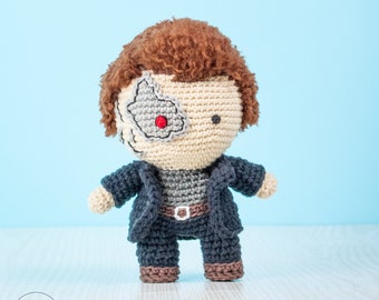 Cyborg amigurumi pattern | Terminator crochet toy PDF | Robot amigurumi | Geek toys