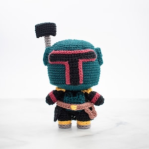 Boba Fett kid crochet pattern | Star Wars amigurumi toy | Crochet doll PDF | Geeky toys | Geek gift Mandalorian