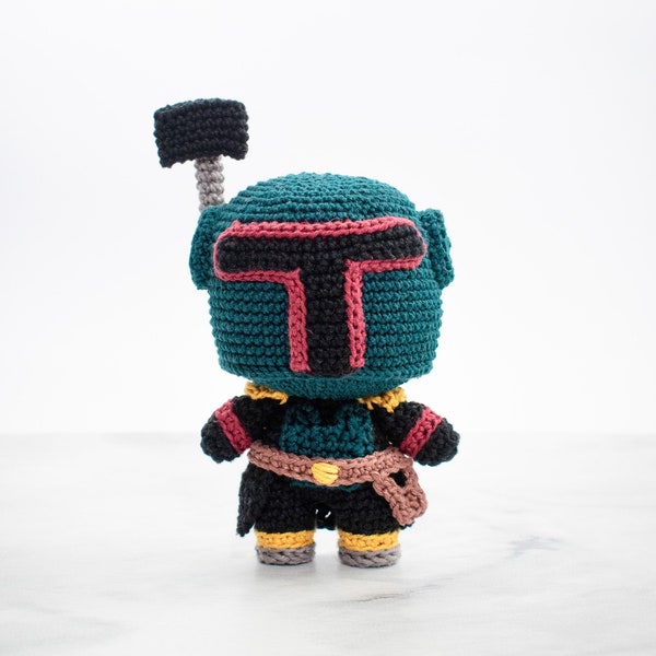 Boba Fett kid crochet pattern | Star Wars amigurumi toy | Crochet doll PDF | Geeky toys | Geek gift Mandalorian