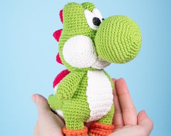 Yoshi Häkelanleitung | Amigurumi PDF-Download | Geek-Häkelspielzeug