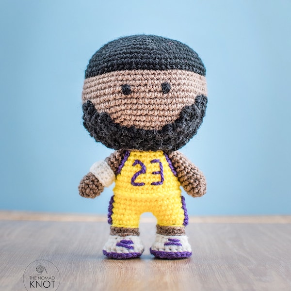 Basketball amigurumi pattern | Sports crochet toy | Crochet basketball player | Crochet gift for boys | Gift for sports lovers