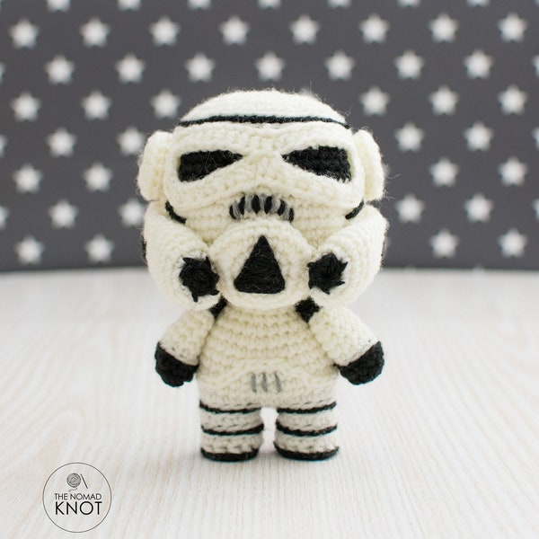 Kid Stormtrooper Häkelanleitung | Star Wars Amigurumi Spielzeug | Häkelpuppe PDF | Geeky Spielzeug | Geek Geschenk