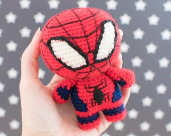 Patrón de crochet para amigurumi SpiderFriend: Juguete de superhéroe (patrón PDF)