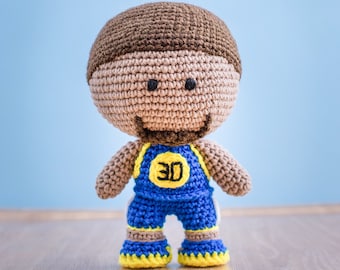 Basketball amigurumi pattern | Sports crochet toy | Crochet basketball player | Crochet gift for boys | Gift for sports lovers