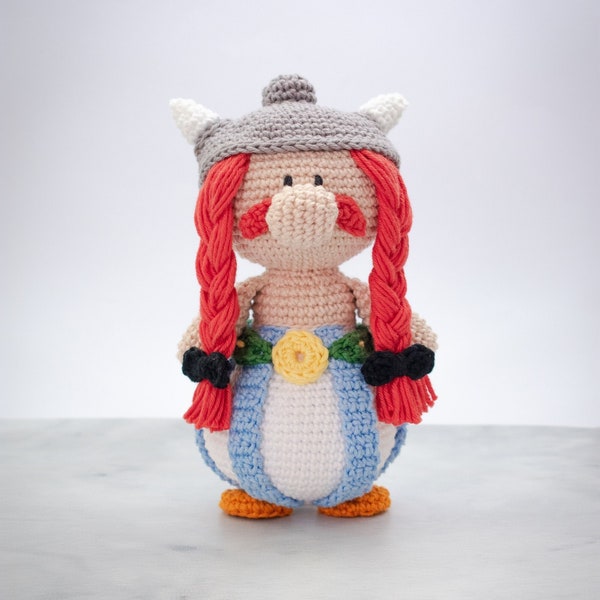 Obelix crochet pattern | Gaul Warrior amigurumi toy | Crochet doll PDF | Geeky toys | Geek gift