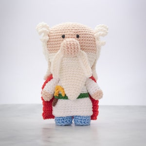 Panoramix Häkelanleitung: Gaul Druid Amigurumi Doll (PDF)