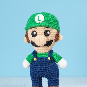 Luigi Crochet Pattern Amigurumi PDF download geek crochet toy image 7