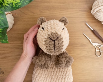 PDF-patroon: gehaakte capibara knuffeldier
