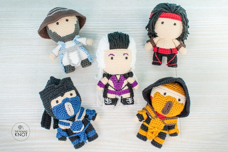Kid Subzero Crochet Pattern Mortal Kombat Amigurumi Toy - Etsy