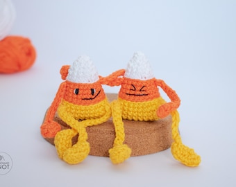 Crochet Candy Corn Pattern: Posable Halloween Amigurumi (PDF)