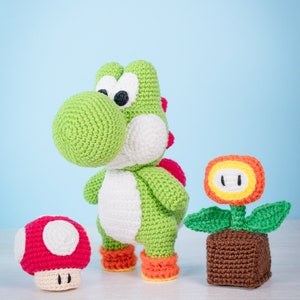 Yoshi Crochet Pattern Amigurumi PDF download geek crochet toy image 8