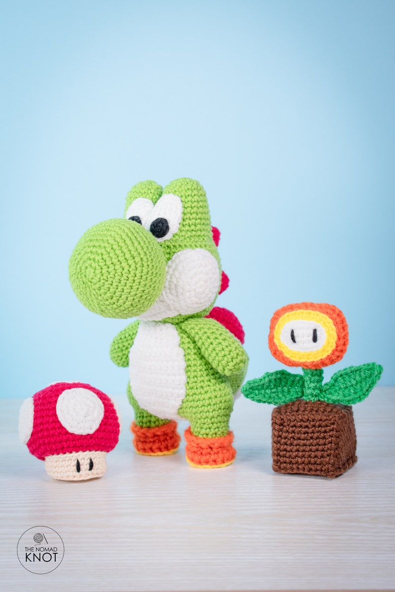 Yoshi Crochet Pattern Amigurumi PDF download geek crochet toy image 8