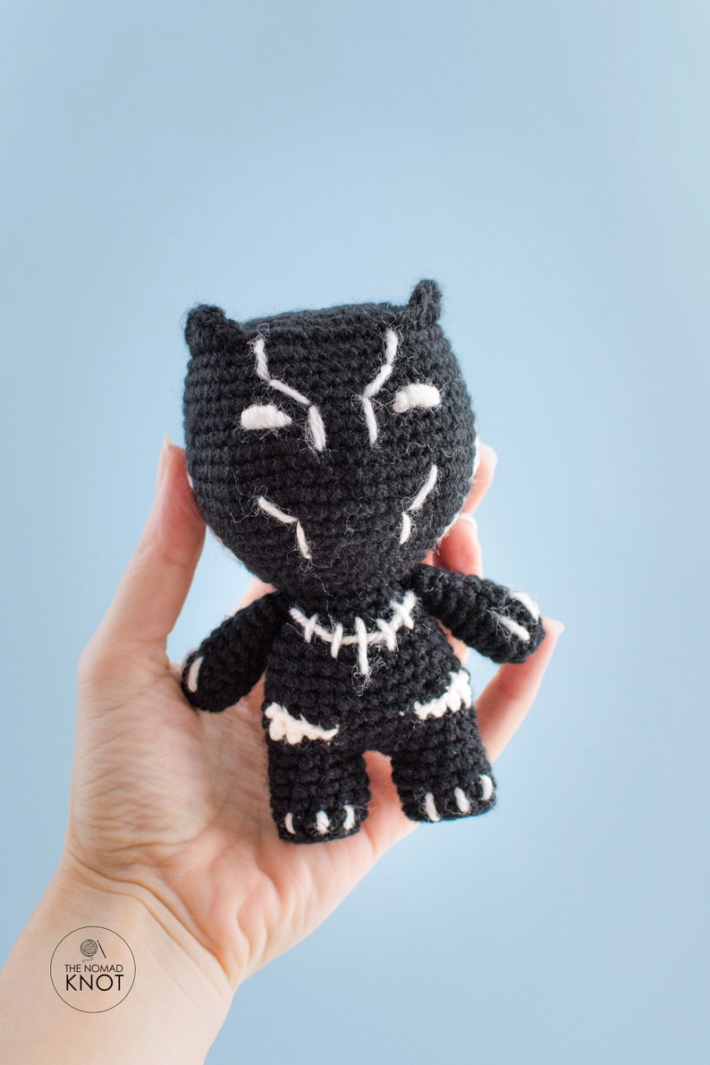 Black Panther Amigurumi Crochet Pattern Superhero Amigurumi Etsy