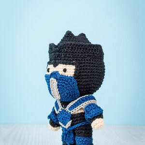 Kid Subzero Crochet Pattern | Mortal Kombat Amigurumi Toy | Samurai ...