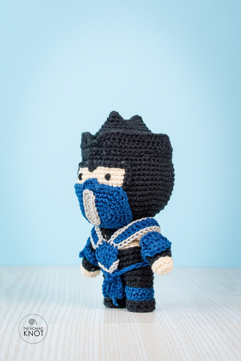 Kid Subzero Crochet Pattern Mortal Kombat Amigurumi Toy - Etsy UK