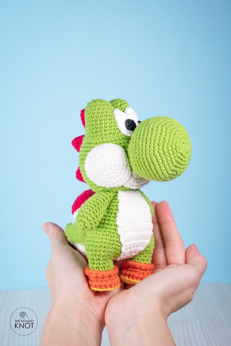 Yoshi Häkelanleitung Amigurumi PDF-Download Geek-Häkelspielzeug Bild 1